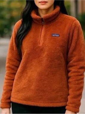 Patagonia Los Gatos Cozy Half-Zip Fleece Pullover Jacket - Rust